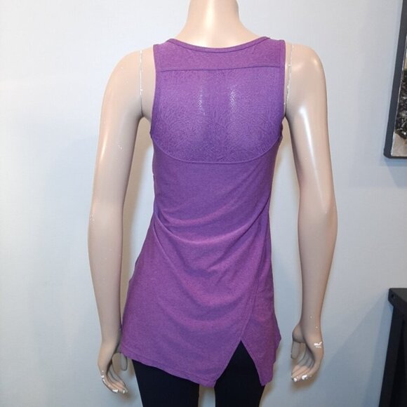 3/$20 MPG Active Tank Top Strappy Ruched Mesh Wrap Built-In Bra Athletic - Picture 7 of 15